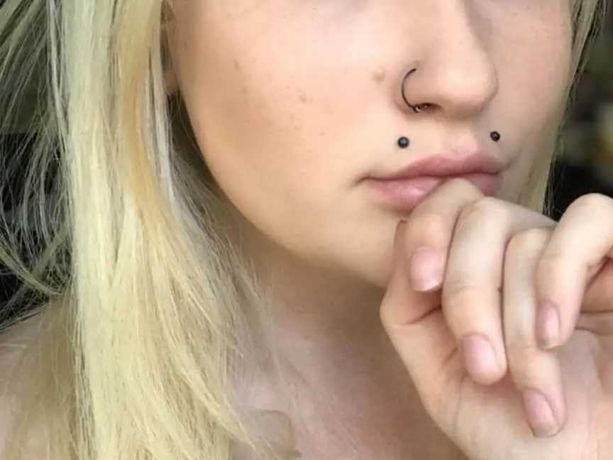 angel bite lip piercing