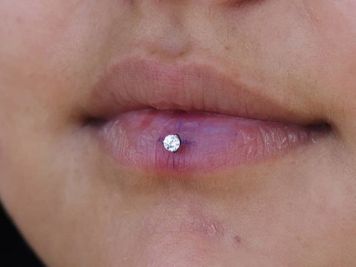 ashley piercing lip