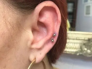 auricle double piercing