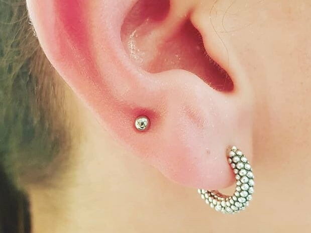 beautiful ear piercing