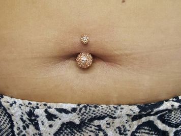 belly button piercing image