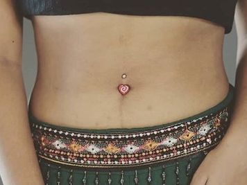 belly button piercing indian