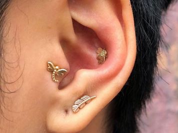 conch lobe piercing