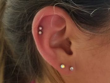 double cartilage piercing at home