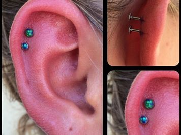 double cartilage piercing hoop ideas
