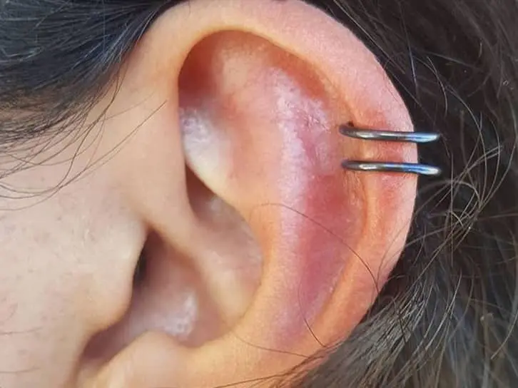 double helix cartilage piercing