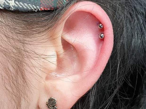 double helix ear jewelry