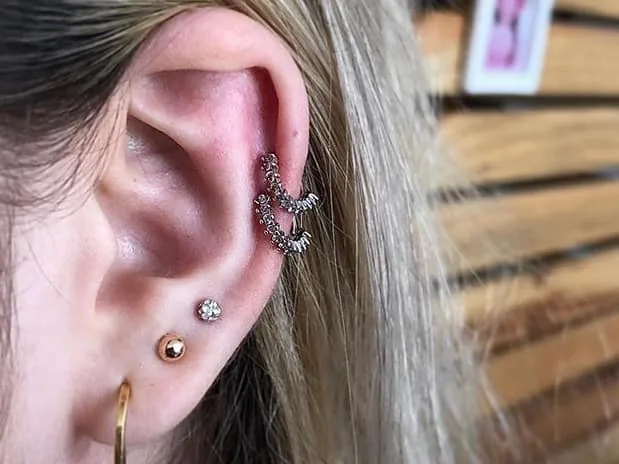 double cartilage best jewelry
