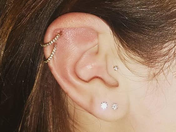 ear jewelry studs and rings