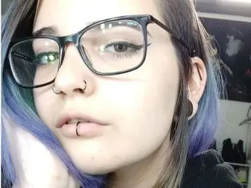 double nose and labret piercing