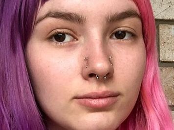 double nose piercing image