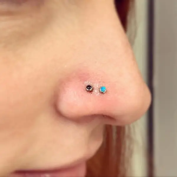 double nose piercing price