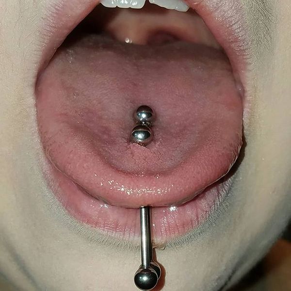 double tongue piercing jewelry