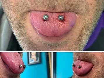 double tongue piercing pics