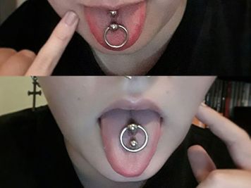 double tongue piercing rings