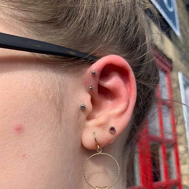 ear lobe piercing jewelry ideas