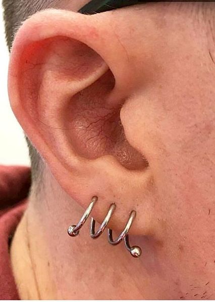ear spiral piercing jewelry