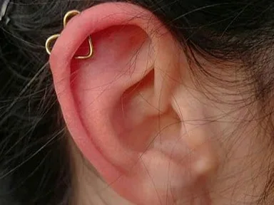 heart ear jewelry