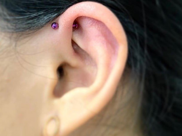 how to clean forward helix piercing