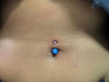 image of navel piercing