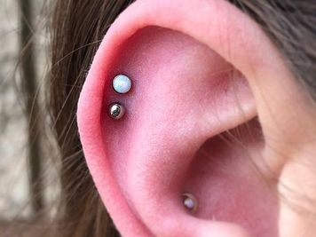 jewelry for double cartilage piercing