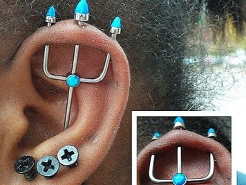 jewelry trident piercing