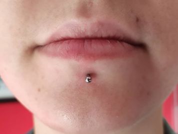 labret piercing aftercare