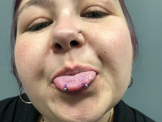 lip piercing snake bites