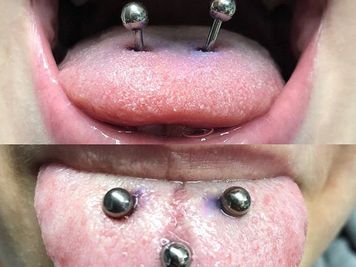 multiple tongue piercing pics