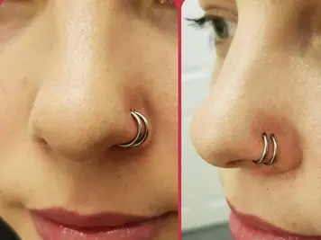 nose double ring