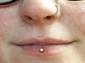 nostril and ashley piercing