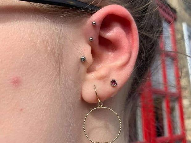 piercing on ear