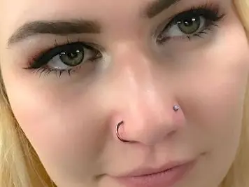 ring and stud nose jewelry
