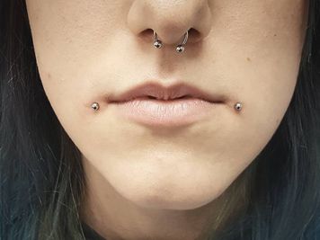 septum piercing and dahlia