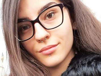 septum with labret piercing