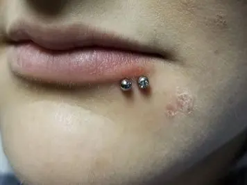 small jewelry spider bite piercing