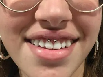 smiley piercing hoops
