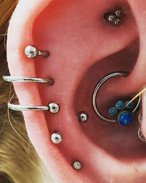 spiral cartilage piercing