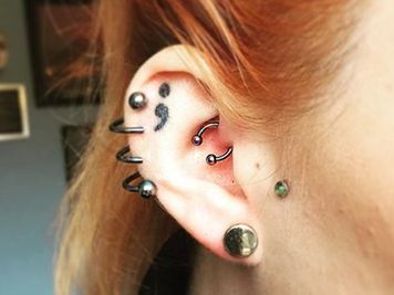 spiral ear piercing pain