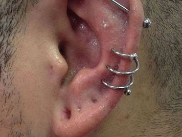 spiral ear piercing rings