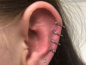 spiral long ear piercing