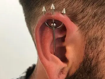 trident cartilage piercing